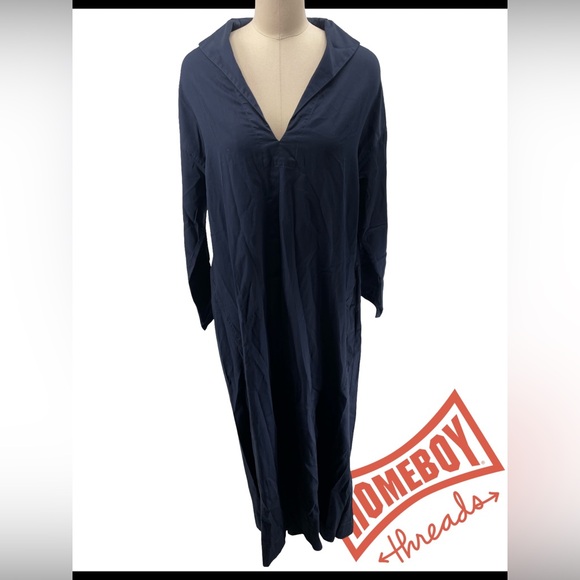 Navy Blue Swim Cover-Up